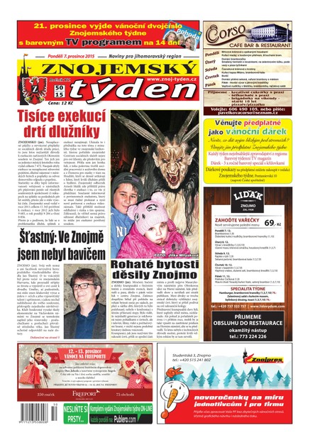 Znojemský týden  Znojemský týden č. 50 / 2015