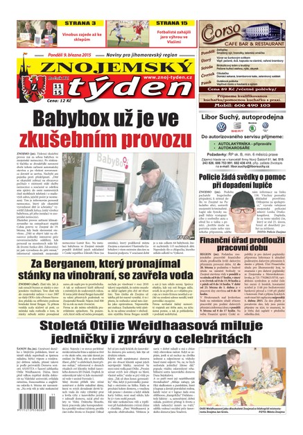 Znojemský týden Znojemský týden č. 11 / 2015