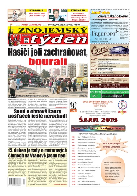 Znojemský týden Znojemský týden č. 16 / 2015