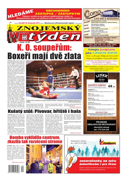 Znojemský týden Znojemský týden č. 49 / 2015