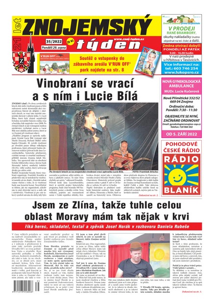 Znojemský týden Znojemský týden 35/2022