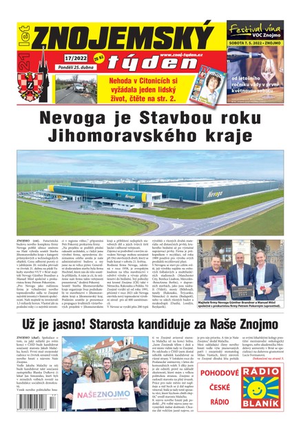 Znojemský týden Znojemský týden 17/2022