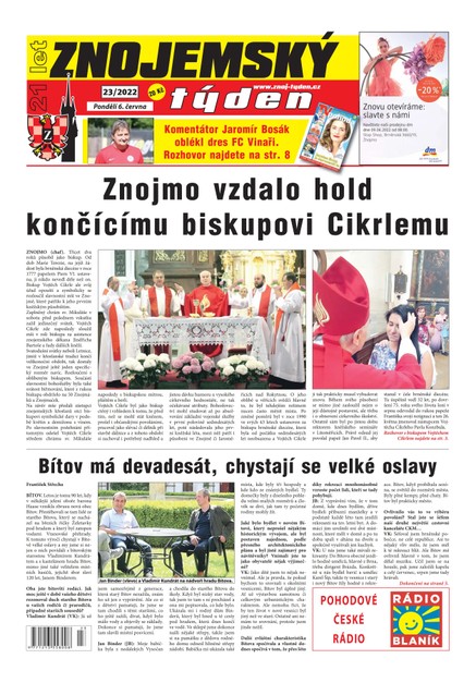 Znojemský týden Znojemský týden 23/2022