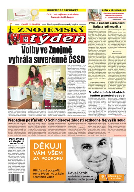 Znojemský týden Znojemský týden č. 42 / 2014