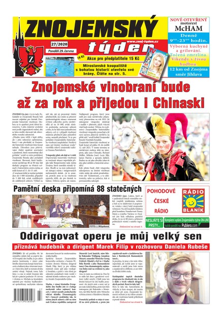 Znojemský týden Znojemský týden 27/2020