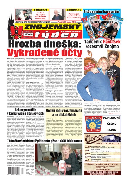Znojemský týden Znojemský týden č. 03 / 2016