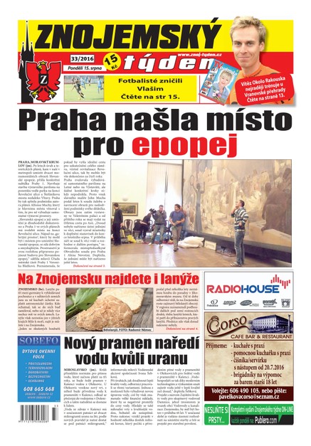 Znojemský týden Znojemský týden č. 33 / 2016