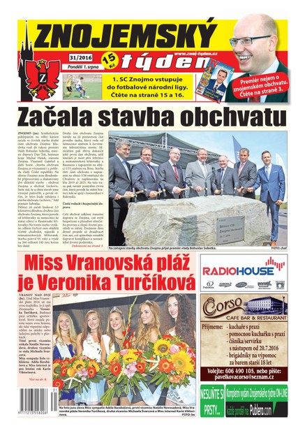 Znojemský týden Znojemský týden 31/2016