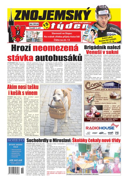 Znojemský týden Znojemský týden 36/2016