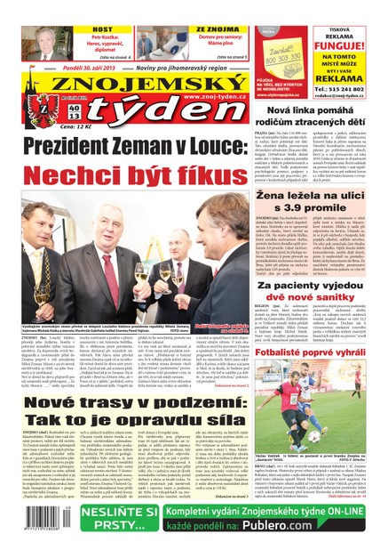 Znojemský týden Znojemský týden 40 - 2013