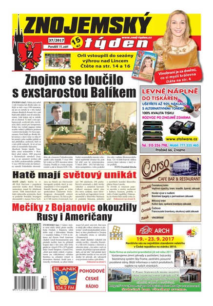 Znojemský týden Znojemský týden 37/2017