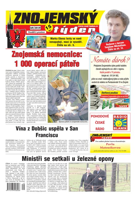 Znojemský týden Znojemský týden 49/2019