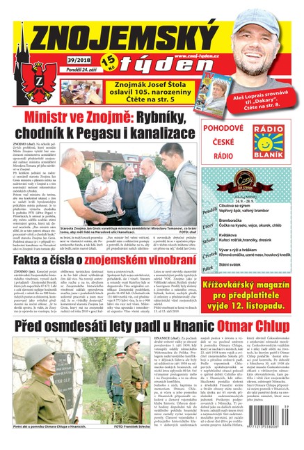 Znojemský týden Znojemský týden 39/2018