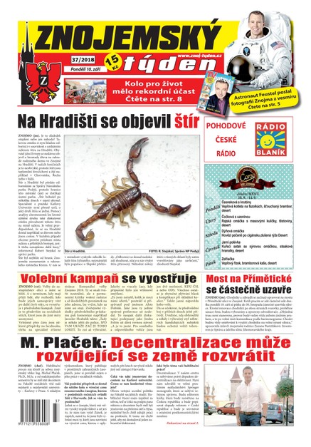 Znojemský týden Znojemský týden 37/2018