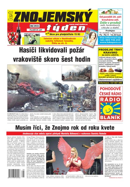 Znojemský týden Znojemský týden 38/2021