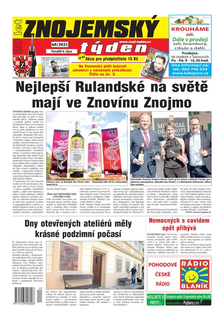 Znojemský týden Znojemský týden 40/2021