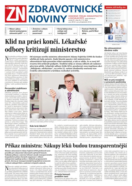 Ze Zdravotnictví 19/2018