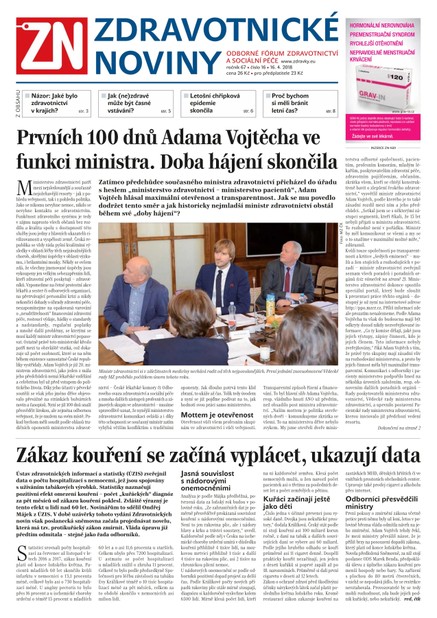 Ze Zdravotnictví 16/2018