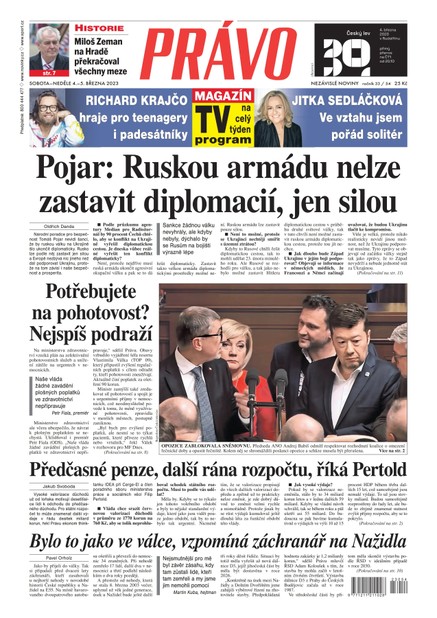 Deník Právo - 4.3.2023