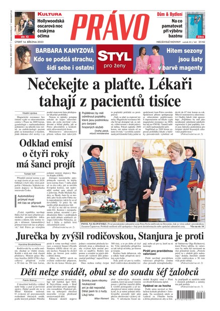 Deník Právo - 14.3.2023