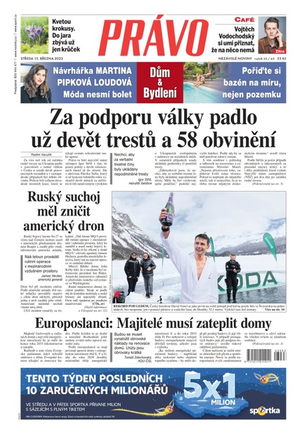 Deník Právo - 15.3.2023