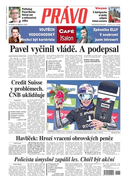 Deník Právo - 16.3.2023