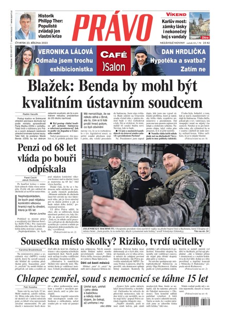 Deník Právo - 23.3.2023