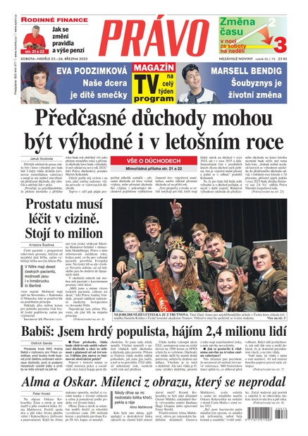 Deník Právo - 25.3.2023