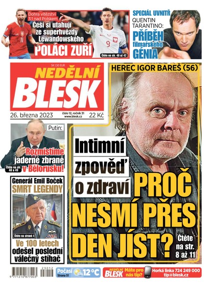 Nedělní Blesk - 26.3.2023