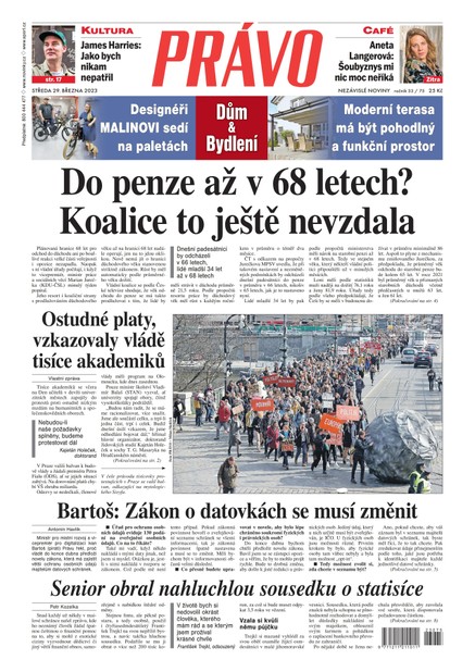 Deník Právo - 29.3.2023
