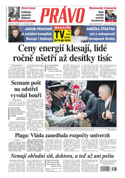 Deník Právo - 1.4.2023