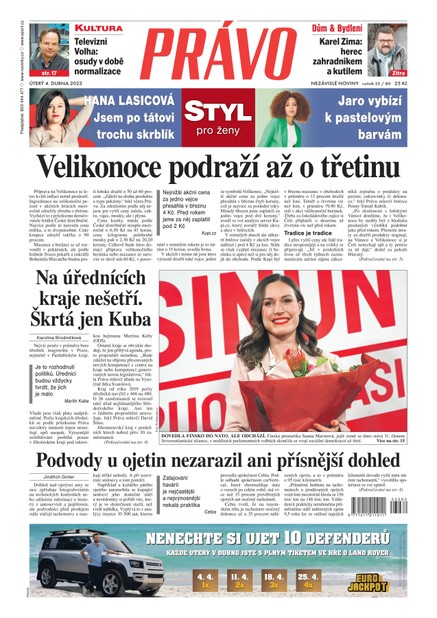 Deník Právo - 4.4.2023