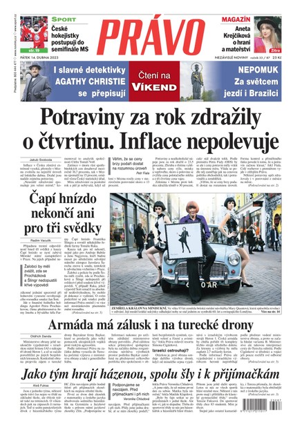 Deník Právo - 14.4.2023