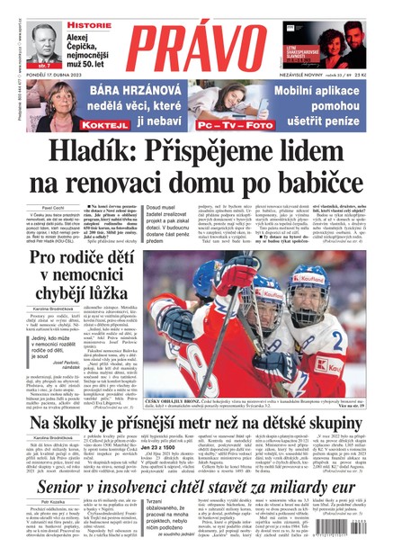 Deník Právo - 17.4.2023