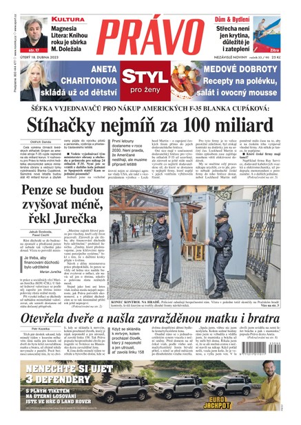 Deník Právo - 18.4.2023