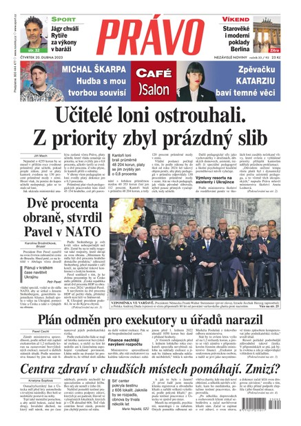 Deník Právo - 20.4.2023