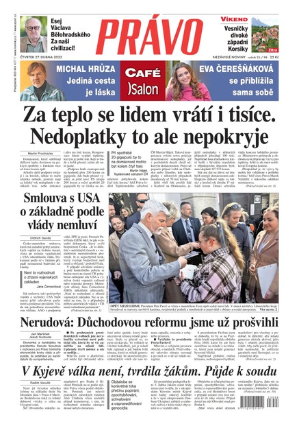 Deník Právo - 27.4.2023