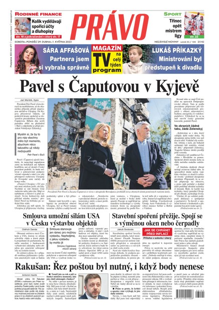 Deník Právo - 29.4.2023