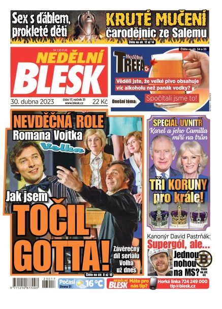 Nedělní Blesk - 30.4.2023