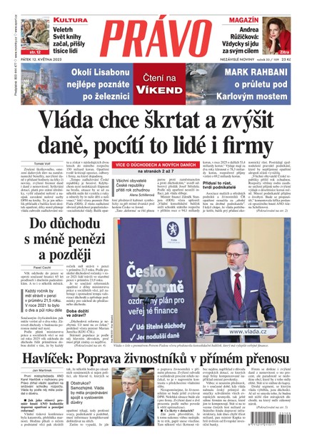 Deník Právo - 12.5.2023