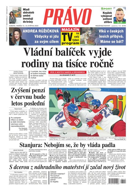 Deník Právo - 13.5.2023