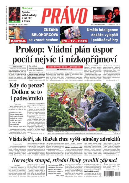 Deník Právo - 15.5.2023