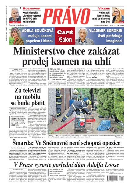 Deník Právo - 18.5.2023