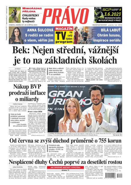 Deník Právo - 27.5.2023