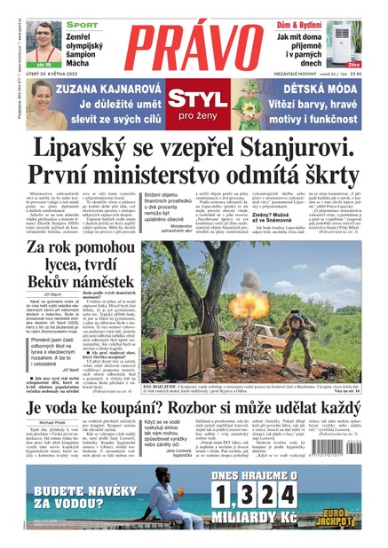 Deník Právo - 30.5.2023