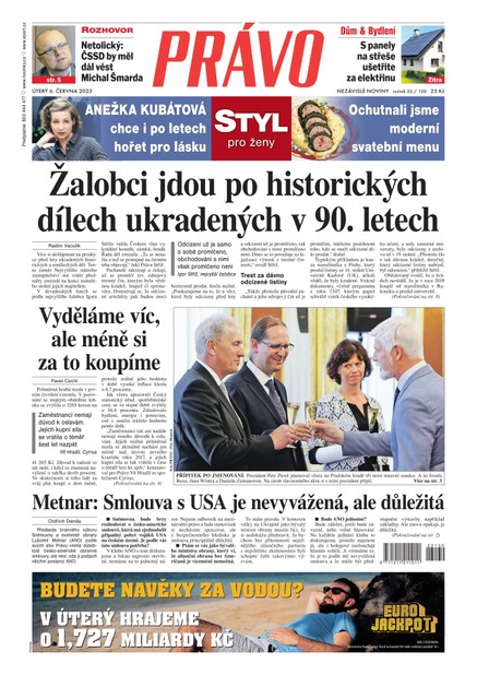 Deník Právo - 6.6.2023