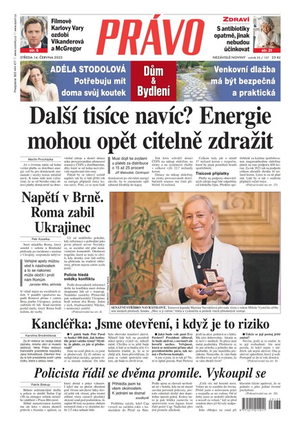 Deník Právo - 14.6.2023