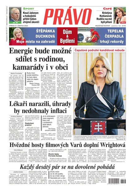 Deník Právo - 21.6.2023