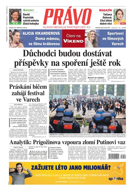 Deník Právo - 30.6.2023