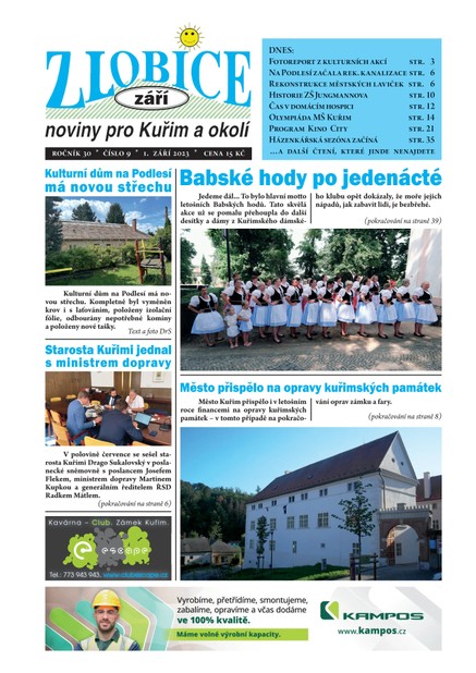 Zlobice – noviny pro Kuřim a okolí 9/2023